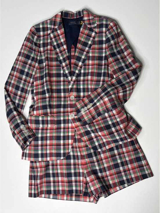 Ralph Lauren Jackets & Blazers - Vintage Polo Ralph Lauren Plaid Blazer & Shorts Suit Set